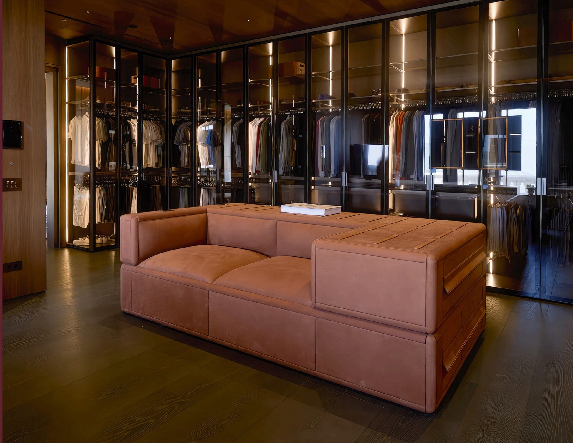 Centaurus Island in luxurious walk-in closet
